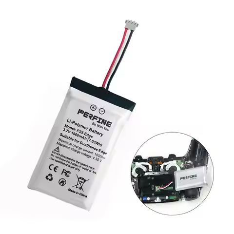 Perfine Battery for DualSense Edge Game Controller BAGP1001; PS5 Dualsense Upgrade Lithium Battery P