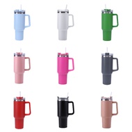 40oz Handle Car Cup with Straw Stainless Steel Thermal Insulation Cold Storage Beer Mug Portable wit