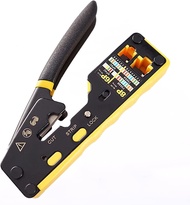 ZoeRax Rj45ผ่านเครื่องมือจีบ Cat6 Cat5 Cat5e เครื่องมือจีบกับ8P/6P ผ่าน Crimper อีเธอร์เน็ต