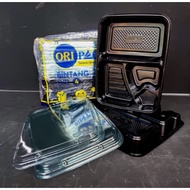 ORIPACK MIKA BENTO 4 SETTINGS STANDARD BENTO BOX MIKA BENTO PET DISPOSABLE PLASTIC LUNCH BOX