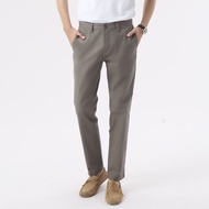 LTD กางเกง ผ้าชิโน่ ทรงสลิม ผู้ชาย สีเทา | Slim Fit Chino Pants | 03535