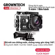 Camera hành trình xe máy A19 GrownTech thời gian quay 3h gắn nón mủ bảo hiểm chống nước