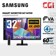 Samsung 32" M7 LS32DM700UEXXS VA 4K UHD HDR10 Tizen Build In Speaker Solarcell Remote Smart Monitor
