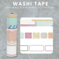 Marks Washable Pen Compatible Masking Tape with Perforations, Slim, for Planner Decoration, "Washi T