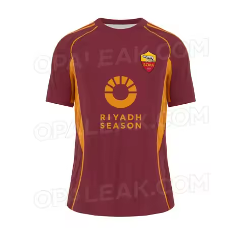 25/26 AS Roma Riyadh Season Special Football Jersey Summer Quick-dry Breathable Short-Sleeve T-shirt