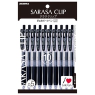 Zebra Sarasa Clip Gel Ballpoint Pen Set 0.5mm Black/Red P-JJ15-R5 P-JJ15-BK5 P-JJ15-BK10 Direct From