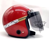 Topi Motor BKP 88 + Percuma Visor Hitam