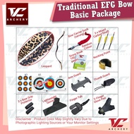 V Club Archery Handmade Traditional Bow Set - Basic Package - EFG Limb - 10-50lbs - In-House Bowyer 