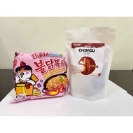 Black Pink Combo Chantik Chingu topokki + Samyang cabonara