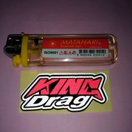 Stiker motor King Drag pantul cahaya cutting