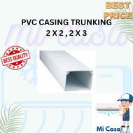 KUCHING SARAWAK EAST MALAYSIA PVC CASING TRUNKING 2 X 2 & 2 X 3 FOR AIRCOND INSTALLATION