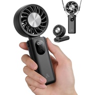Aecooly Mighty Portable Handheld Fan | 20H Max Cooling Time | 3 Flexible Modes | 5 Speeds Wind | Bat