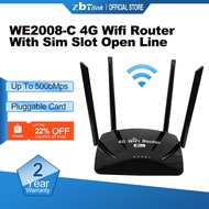 Zbtlink SlM card router 4G WiFi routerwith SlM card, modem, 500Mbps 4G network, 2.4G WiFi speed