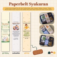Label Box Nasi Melingkar - Paperbelt Ulang Tahun Khitan - Paperbelt Syukuran