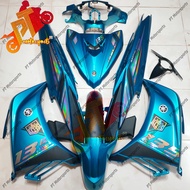 Yamaha LC 135 Cover Set Cyan Hijau CM6 Special Edition Sticker Exciter Pelangi Carbon Kings 135 V2 V