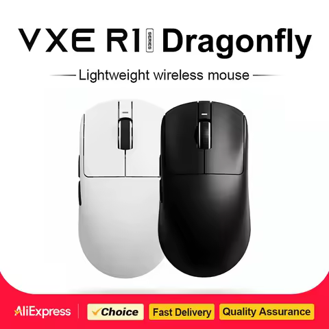 ATK VXE R1 Pro MAX Dragonfly R1 E-sports Gaming Mouse Rechargeable PAW3395 Lightweight Ergonomic 2.4