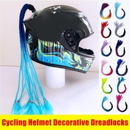 Riding Helmet Suction Cup Style Decorative Dirty Braids T7f3