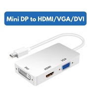【SG】Mini Display Port Mini DP to HDMI VGA DVI Converter Adapter 1080P Thunderbolt Port for Laptop TV Projector