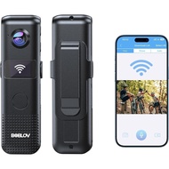BOBLOV C18 Wearable WiFi Body Camera Small OLED Screen 128G 4H Recording 1080P Cam with 1/4" Tripod 