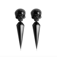 GNOCE Black Skull Earring Jackets Sterling Silver Jewellery Gift