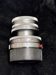 Leica 50mm Elmar-M f/2.8 with original hood