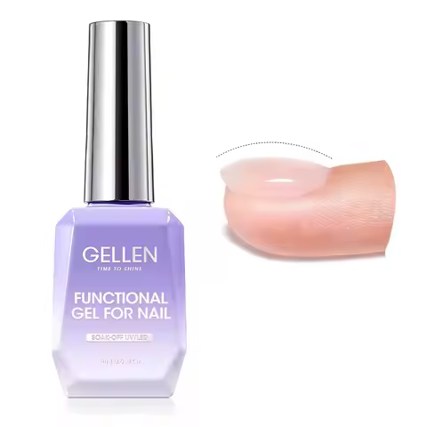 GELLEN Builder Nail Gel 18ml Clear Extension Hard Gel Soak Off Long Lasting UV Cured Nails Strengthe