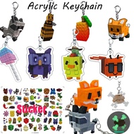 Raccoon Grow A Garden Roblox Keychain Queen Bee Bear Bee Pet Game Toys Pendent Gift