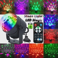 Sound Activated RGB Effect DJ Disco LED Lamp Remote Control Party Crystal Magical Ball Lights