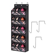 HardyBbly-Clear Deep Pockets Hat Organizer for Closet or Wall Hat Organizer for Baseball Caps with 3 Hooks Caps Display