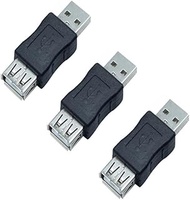 3 Pack USB 2.0 Male to Female Adapter Type A AF/AM Plug Socket Connector USB A to A M/F Joiner Exten