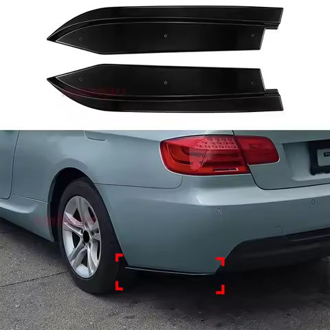 Car Rear Bumper Lip Splitter Spoiler For BMW 3 Series Coupe E92 E93 M Sport 2006-2013 1Pair Rear Bum