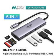 UGREEN CM511 HIGH END DOCKING USB-C 3.1 TO 2*USB-A 3.0 + HDMI 4K@60HZ + SD/TF +PD USB-C HUB CONVERTE