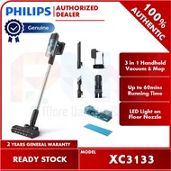 Philips 3 In 1 Cordless Stick Vacuum with Mop Function XC3133 (XC3133/01)
