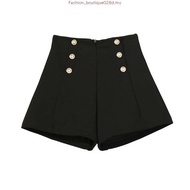 (JANUARY BRAND) SMLXL2XL Women's High Waist Short pants女装高腰短裤罗马弹力面料后腰伸缩裤头-JN5709