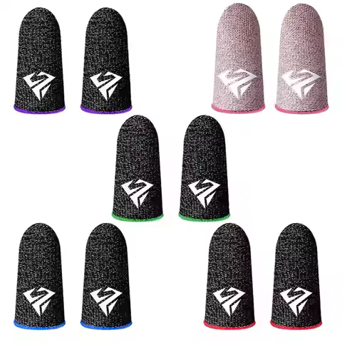 Gaming Luminous Finger Sleeve Breathable Fingertips Cover For PUBG Mobile Games Touch Screen Finger 