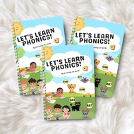 Phonics & Reading Practice Activity Book for Kids | CVC Word Tracing | Learn to Read | A5 Wirebound