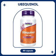 Now Foods Ubiquinol 100mg High Bioavailability CoQ10 Softgels for Heart & Blood Pressure Support 60 
