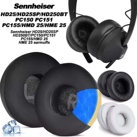 Earphone pads For Sennheiser HD250BT HD25/HD25SP/PC150/PC151/PC155/ HMD 25/HME 25 replacement Earpad