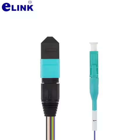 12 cores MPO-LC fiber jumper 0.9mm 30cm OM3 for MPO distribution frame module box 10 Gigabit 12C bra