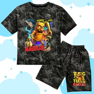 Denim Jeans Suit Distro T-Shirt Suit Boys Girls Tung Tung Tung sahur anomali 5