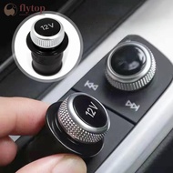 FLYTOP 12V Car Chrome Plated Plug Cover for A4 A5 A6L Q5 8W0919311 8WD919311 4H0919311 4L0919311 40G