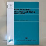Hire-Purchase Act 1967 (Act 212) & Regulations Second Hand Book Law Book Preloved Book