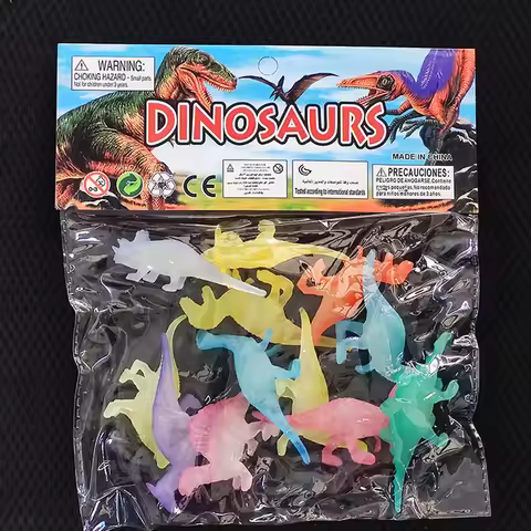 36PCS Glow In the Dark Dinosaur Toys Halloween Gifts Kids Cool Stuff Regalos Para Cumpleaños De Niño
