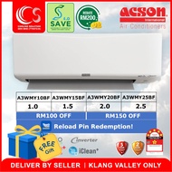 [SAVE 4.0] ACSON REINO+ INVERTER 4/5 STAR Air Cond Inverter R32 A3WMY10BF 1.0HP A3WMY15BF 1.5HP A3WMY20BF 2.0HP A3WMY25BF 2.5HP + My ECO Deliver by Seller (Klang Valley area only)