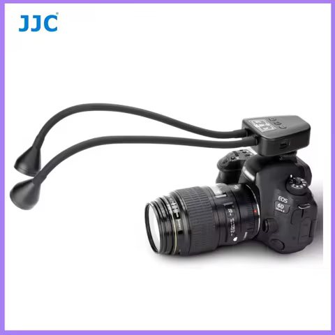 JJC LED Macro Arm Light Macro Photography Lighting with 10 Level Ajustable Brightness for Canon Niko