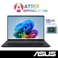 【Free MS Office】ASUS Vivobook 16 | M1607KA-MB747W | 16" FHD | Ryzen AI 7 350 | 16GB RAM | 512GB SSD 