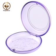 Popubear  Braces Storage Case Night Guard Case Clear Braces Storage Box with Magnetic Clasp Retainer