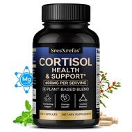 SresXrefas Cortisol Health & Support Supplement 600mg for Cortisol Balance, Energy Health & Daily Mo