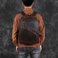 Crazy horse Genuine Leather Men's Backpack - 100% Genuine GARUT Leather Backpack