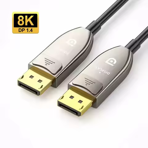 DP 1.4 AOC Optic Fiber Cable DisplayPort 1.4 Cable 8K@60Hz 4K@144Hz HBR3 32.4Gbps Display Port Optic